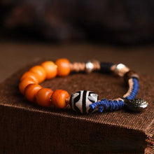Load image into Gallery viewer, Tibetan Style Woven Bracelet, Agate, Bead, Cotton Thread, Bracelet Headgear, Minority Ethnic Style Couple Bracelet Gift