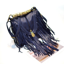 Load image into Gallery viewer, Water Bucket Large Tassel Bag Single Shoulder Crossbody Bag