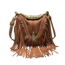 Load image into Gallery viewer, Water Bucket Large Tassel Bag Single Shoulder Crossbody Bag