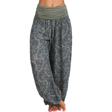 Load image into Gallery viewer, National Style Printed Long Wide Leg Pants Casual Pants Harlan Pants