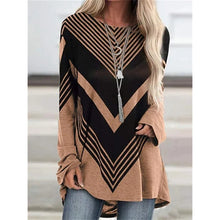 Load image into Gallery viewer, 2024 Newt-Shirt Casual Long Sleeve Crewneck Printed T-Shirt High Quality Comfortable Clothing Large Versio Of Women'S Long Sleev