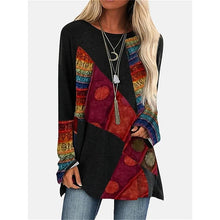 Load image into Gallery viewer, 2024 Newt-Shirt Casual Long Sleeve Crewneck Printed T-Shirt High Quality Comfortable Clothing Large Versio Of Women'S Long Sleev