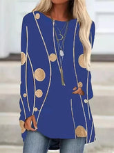 Load image into Gallery viewer, 2024 Newt-Shirt Casual Long Sleeve Crewneck Printed T-Shirt High Quality Comfortable Clothing Large Versio Of Women'S Long Sleev