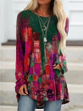 Load image into Gallery viewer, 2024 Newt-Shirt Casual Long Sleeve Crewneck Printed T-Shirt High Quality Comfortable Clothing Large Versio Of Women'S Long Sleev