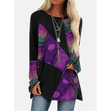 Load image into Gallery viewer, 2024 Newt-Shirt Casual Long Sleeve Crewneck Printed T-Shirt High Quality Comfortable Clothing Large Versio Of Women'S Long Sleev