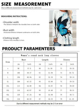 Load image into Gallery viewer, 2024 Newt-Shirt Casual Long Sleeve Crewneck Printed T-Shirt High Quality Comfortable Clothing Large Versio Of Women'S Long Sleev