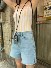 Load image into Gallery viewer, New Striped One-piece Swimsuit Women's Simple Ins Style Strapless Girls' Hot Spring Swimsuit