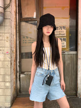 Load image into Gallery viewer, New Striped One-piece Swimsuit Women's Simple Ins Style Strapless Girls' Hot Spring Swimsuit