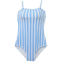 Load image into Gallery viewer, New Striped One-piece Swimsuit Women's Simple Ins Style Strapless Girls' Hot Spring Swimsuit