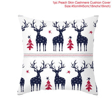 Load image into Gallery viewer, 45cm Christmas Cushion Cover Navidad Merry Christmas Decorations For Home 2023 Xmas Noel Cristmas Ornaments New Year Gifts 2024