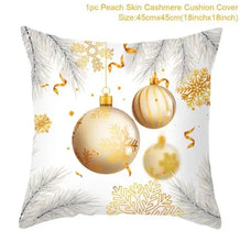 Load image into Gallery viewer, 45cm Christmas Cushion Cover Navidad Merry Christmas Decorations For Home 2023 Xmas Noel Cristmas Ornaments New Year Gifts 2024
