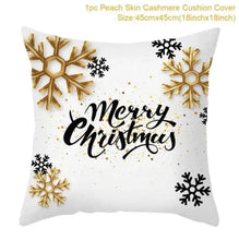 Load image into Gallery viewer, 45cm Christmas Cushion Cover Navidad Merry Christmas Decorations For Home 2023 Xmas Noel Cristmas Ornaments New Year Gifts 2024