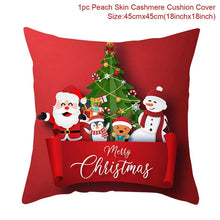 Load image into Gallery viewer, 45cm Christmas Cushion Cover Navidad Merry Christmas Decorations For Home 2023 Xmas Noel Cristmas Ornaments New Year Gifts 2024