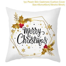 Load image into Gallery viewer, 45cm Christmas Cushion Cover Navidad Merry Christmas Decorations For Home 2023 Xmas Noel Cristmas Ornaments New Year Gifts 2024