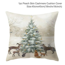 Load image into Gallery viewer, 45cm Christmas Cushion Cover Navidad Merry Christmas Decorations For Home 2023 Xmas Noel Cristmas Ornaments New Year Gifts 2024