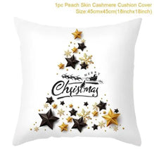 Load image into Gallery viewer, 45cm Christmas Cushion Cover Navidad Merry Christmas Decorations For Home 2023 Xmas Noel Cristmas Ornaments New Year Gifts 2024