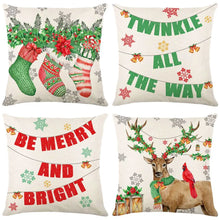 Load image into Gallery viewer, 45cm Merry Christmas Cushion Cover Pillowcase 2023 Christmas Decorations for Home Ornament New Year Christmas Decor