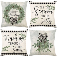 Load image into Gallery viewer, 45cm Merry Christmas Cushion Cover Pillowcase 2023 Christmas Decorations for Home Ornament New Year Christmas Decor