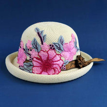 Load image into Gallery viewer, New Ethnic Style Embroidery Spring Knitted Fisherman Hat Sunscreen Sunshade Hat Women's Summer Top Hat Tide Versatile Pot Hat