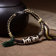 Load image into Gallery viewer, Tibetan Nine Eyed Tianzhu Hand Rope Tianzhu Vintage Ethnic Style Handwoven Jewelry