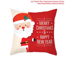 Load image into Gallery viewer, Christmas Cushion Cover Merry Christmas Decorations for Home Christmas Ornament Navidad Noel Xmas Gifts Happy New Year