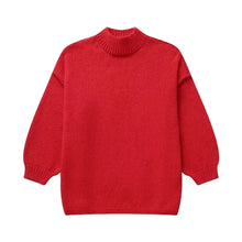 Load image into Gallery viewer, Fashion Round Neck Knitted Jumper For Women 2024 Autumn Long Lantern Sleeve Sweater Female Hight Street Warm Lady Chic Pullover