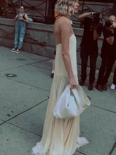 Load image into Gallery viewer, Fashion Solid Camisole Pleated Hem Women's Dress Casual Sleeveless Backless A-line Dresses 2024 Summer Lady Vacation Party Robe