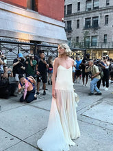 Load image into Gallery viewer, Fashion Solid Camisole Pleated Hem Women's Dress Casual Sleeveless Backless A-line Dresses 2024 Summer Lady Vacation Party Robe