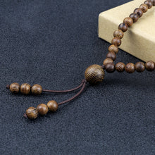 Load image into Gallery viewer, Vintage 108 Wooden Beads Bracelets 6mm Women Men Elastic Beaded Long Necklace Fashion Buddhist Prayer Yoga Jewelry Handmade Gift