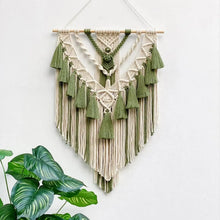 Load image into Gallery viewer, Macrame Woven Wall Hanging Boho Home Chic Bohemian Geometric Art Decor Beautiful Apartment Dorm Room Decoration Tapestry