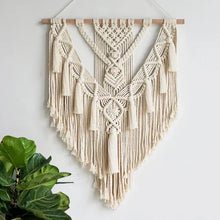 Load image into Gallery viewer, Macrame Woven Wall Hanging Boho Home Chic Bohemian Geometric Art Decor Beautiful Apartment Dorm Room Decoration Tapestry