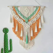 Load image into Gallery viewer, Macrame Woven Wall Hanging Boho Home Chic Bohemian Geometric Art Decor Beautiful Apartment Dorm Room Decoration Tapestry