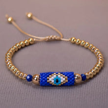 Load image into Gallery viewer, Woven Evil Eye Bracelet Handmade Bohemian Bead Ladies Boho Style Summer Pink For Women Fashion Jewelry Men Ibiza Personalized Braided Rvs Colored Thread Aesthetic Lgbt Turkish Lucky Protection Against Gift
