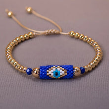Load image into Gallery viewer, Woven Evil Eye Bracelet Handmade Bohemian Bead Ladies Boho Style Summer Pink For Women Fashion Jewelry Men Ibiza Personalized Braided Rvs Colored Thread Aesthetic Lgbt Turkish Lucky Protection Against Gift