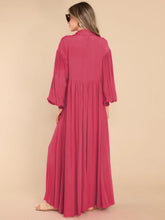 Load image into Gallery viewer, Autumn and Winter New Product Long Solid Color Dress Button Long Dress Loose Oversized Swing Skirt