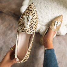 Load image into Gallery viewer, New Fashion Pointed Muller Shoes 40-43 Size Leopard Pattern Casual Single Shoe