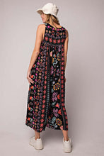 Load image into Gallery viewer, Summer New Women's Retro Print Loose Sleeveless jumpsuit