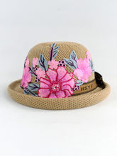 Load image into Gallery viewer, New Ethnic Style Embroidery Spring Knitted Fisherman Hat Sunscreen Sunshade Hat Women's Summer Top Hat Tide Versatile Pot Hat