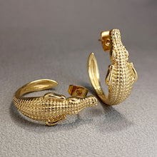 Load image into Gallery viewer, Retro Creative Versatile Sexy Crocodile Alloy Earrings