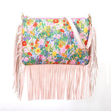 Load image into Gallery viewer, Fashionable and Personalized Printed Tassel Bag, One Shoulder Crossbody Bag, Rose Large Bag, Women's Bag