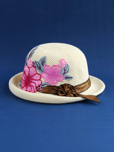 Load image into Gallery viewer, New Ethnic Style Embroidery Spring Knitted Fisherman Hat Sunscreen Sunshade Hat Women's Summer Top Hat Tide Versatile Pot Hat