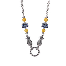 Load image into Gallery viewer, National Tide, Fashion, Six-character Mantra, Lotus Small Fish Necklace, Retro Personality, Versatile Set of Chains