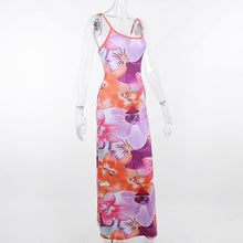 Load image into Gallery viewer, Summer Leisure Vacation Style Fashion Slim Fit Slim Dress Tie Dyed Print Dress