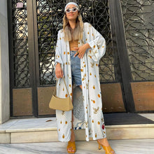 Load image into Gallery viewer, Printed Long Sun Protection Cardigan for Women's Swimwear, Paired with Bikini Cover Up for Women's Vacation Beach