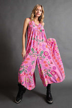 Load image into Gallery viewer, Summer New Women's Retro Print Loose Sleeveless jumpsuit