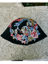 Load image into Gallery viewer, Spring Summer Fisherman Hat Embroidered Big Head Cover Face UV Protection Hat Big Brim Sun Hat, Outdoor Hat