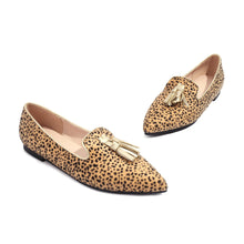 Load image into Gallery viewer, New Fashion Pointed Muller Shoes 40-43 Size Leopard Pattern Casual Single Shoe