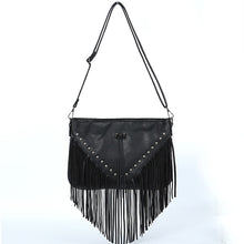 Load image into Gallery viewer, Rivet Soft Leather Trend Casual Rivet Tassel Bag Single Shoulder Diagonal Cross Women's Bag