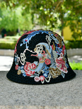 Load image into Gallery viewer, Spring Summer Fisherman Hat Embroidered Big Head Cover Face UV Protection Hat Big Brim Sun Hat, Outdoor Hat