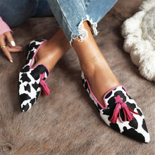 Load image into Gallery viewer, New Fashion Pointed Muller Shoes 40-43 Size Leopard Pattern Casual Single Shoe